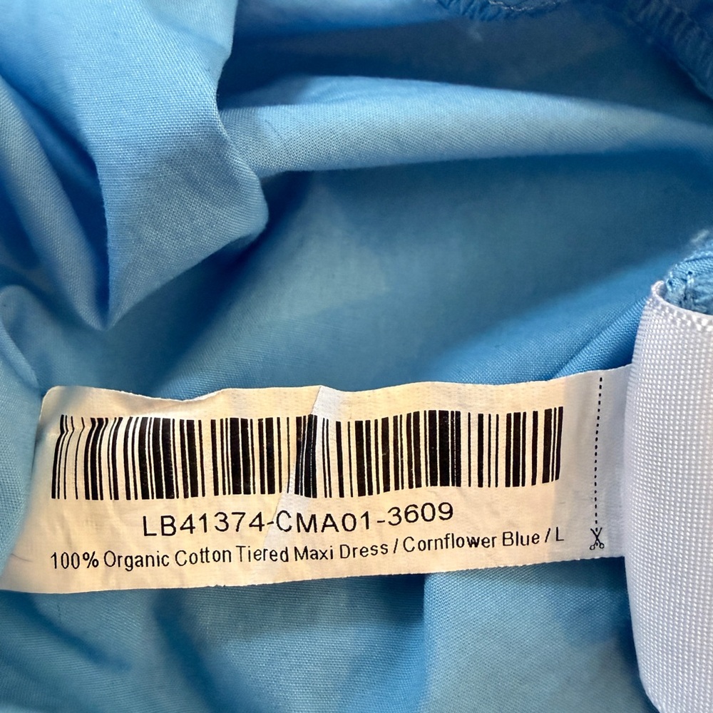 Quince Organic Cotton Tiered Maxi Dress Large - Picture 7 of 7